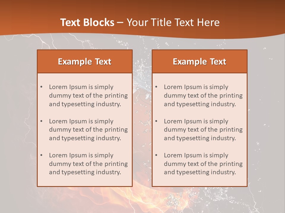 Usa Leisure Burning PowerPoint Template