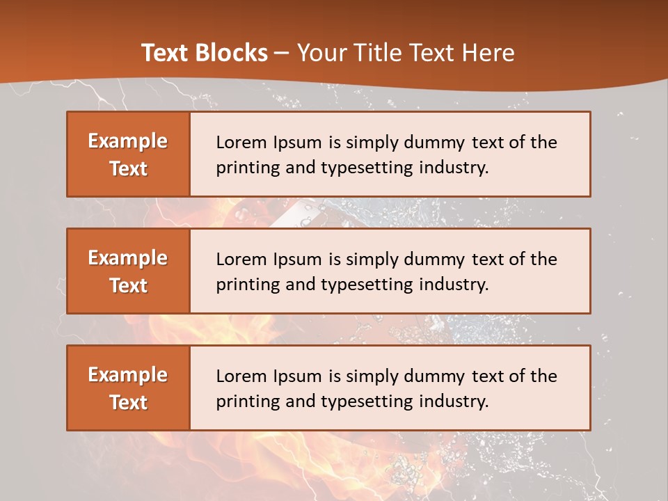 Usa Leisure Burning PowerPoint Template