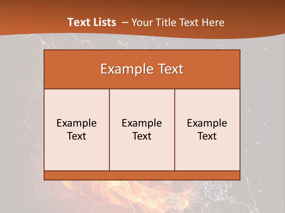 Usa Leisure Burning PowerPoint Template