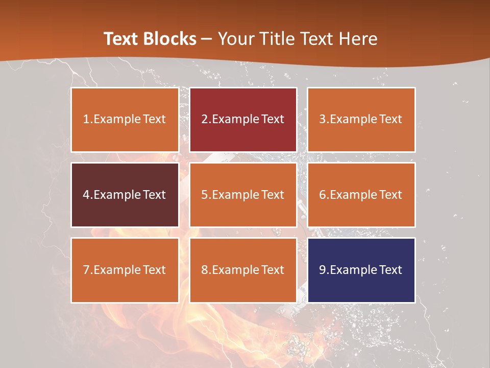 Usa Leisure Burning PowerPoint Template