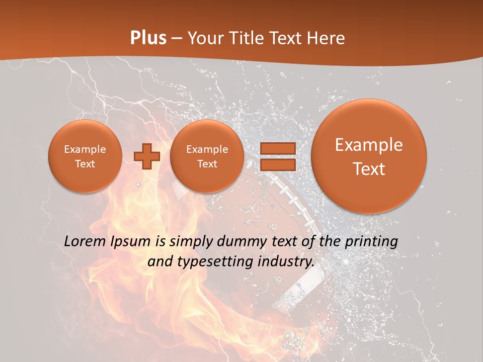 Usa Leisure Burning PowerPoint Template