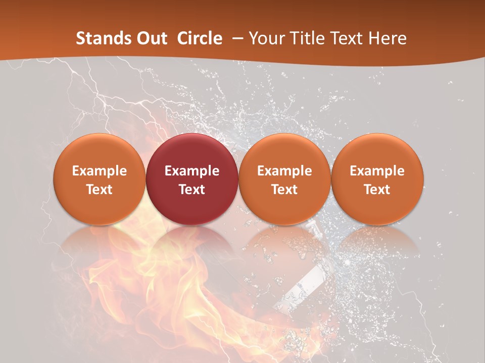 Usa Leisure Burning PowerPoint Template