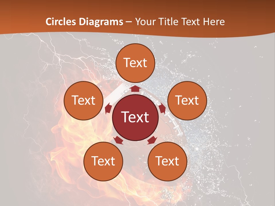 Usa Leisure Burning PowerPoint Template