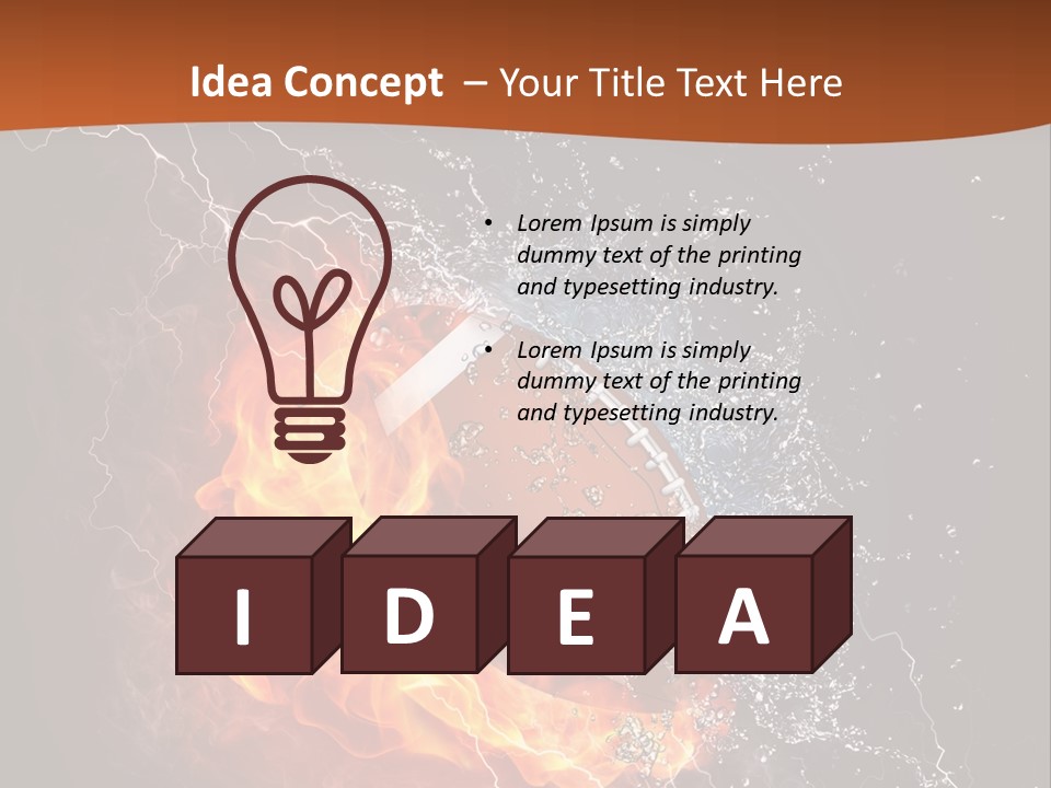 Usa Leisure Burning PowerPoint Template