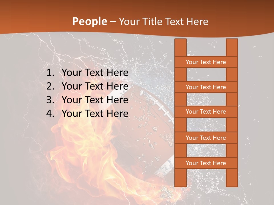 Usa Leisure Burning PowerPoint Template
