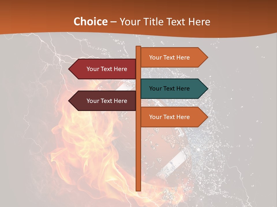 Usa Leisure Burning PowerPoint Template
