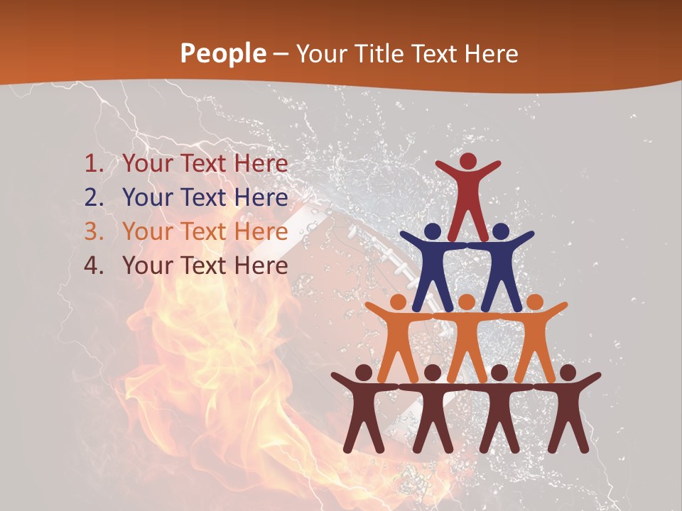 Usa Leisure Burning PowerPoint Template