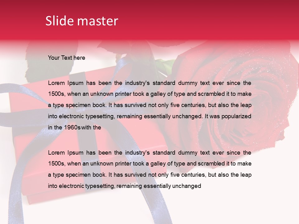 Passion Red Engagement PowerPoint Template