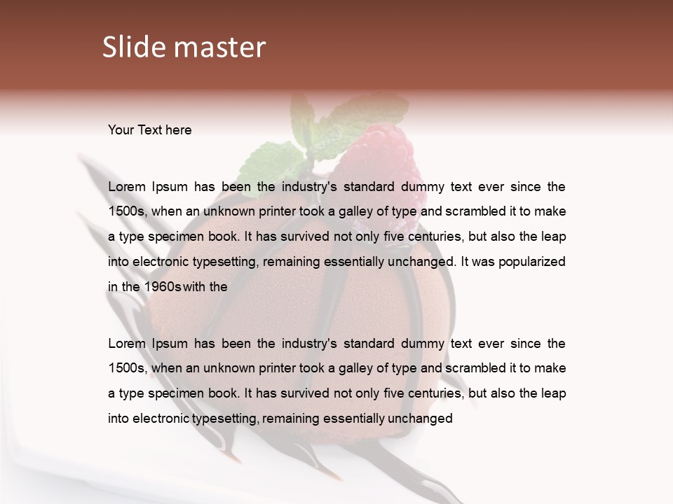 Tasty Copy Cake PowerPoint Template