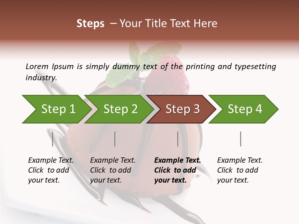 Tasty Copy Cake PowerPoint Template