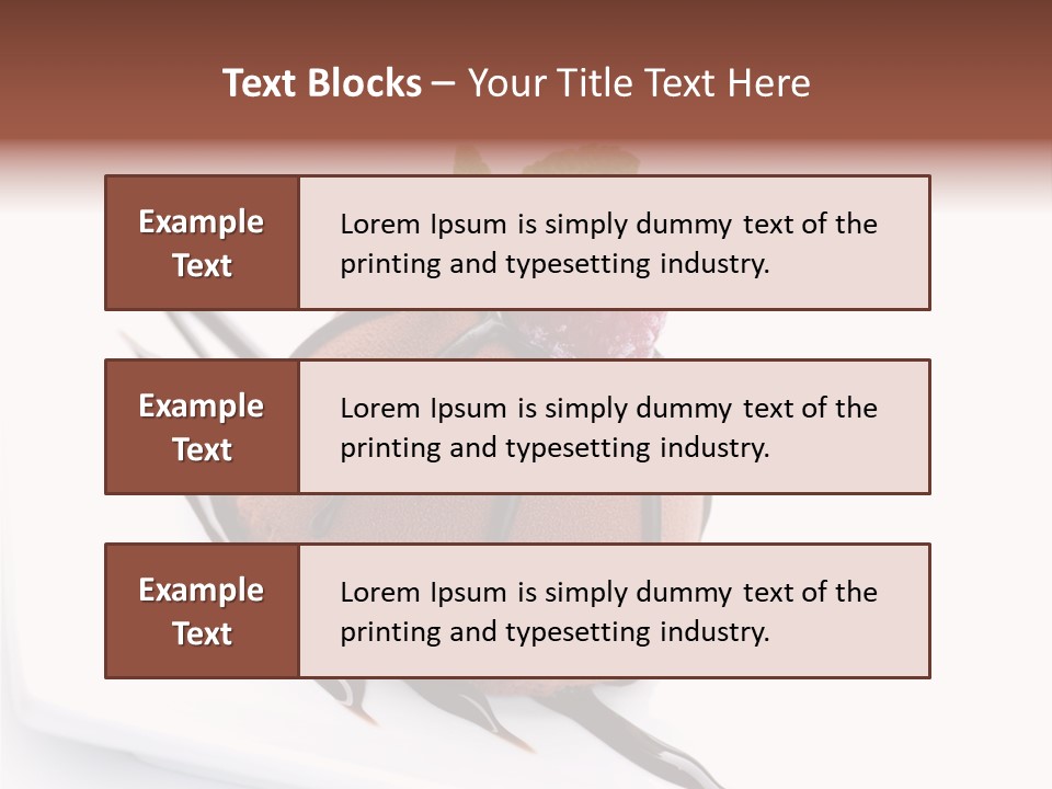 Tasty Copy Cake PowerPoint Template