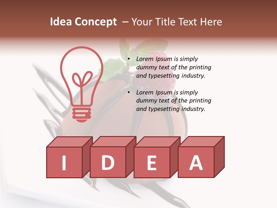 Tasty Copy Cake PowerPoint Template