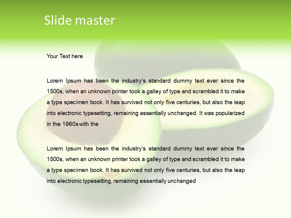 Rough Food Part PowerPoint Template