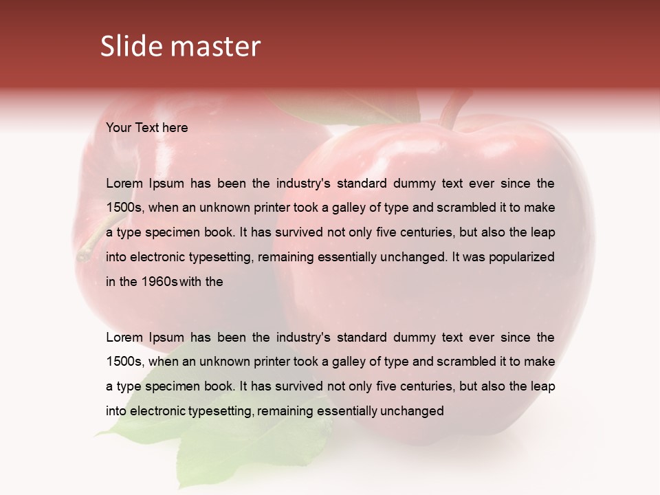 Ripe Leaf Food PowerPoint Template