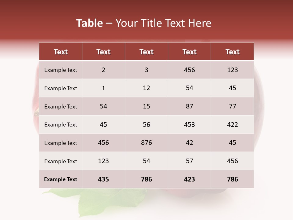 Ripe Leaf Food PowerPoint Template