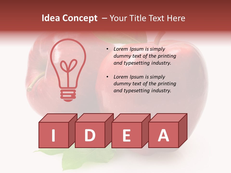 Ripe Leaf Food PowerPoint Template