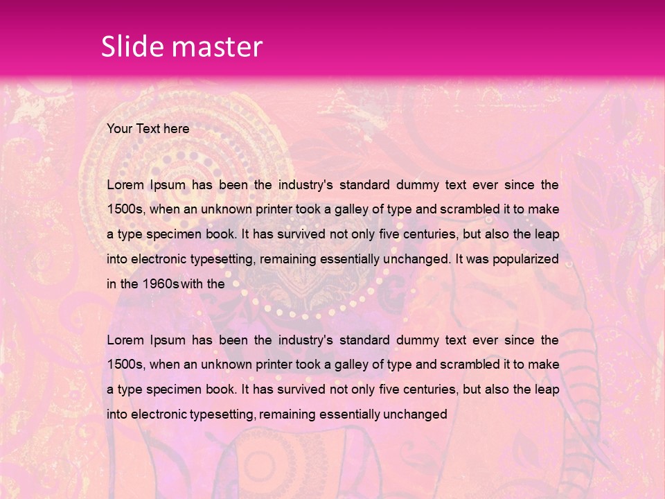 Orange Animal Colour PowerPoint Template