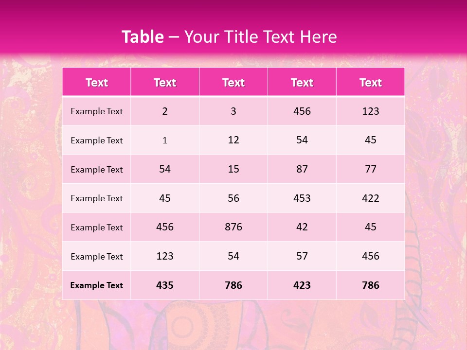 Orange Animal Colour PowerPoint Template