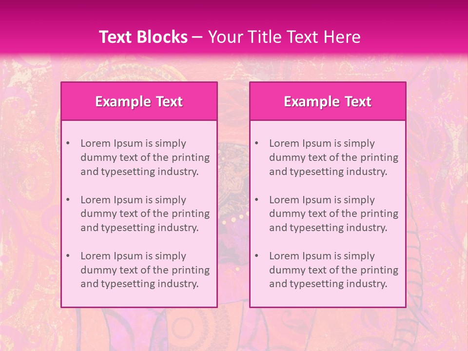 Orange Animal Colour PowerPoint Template