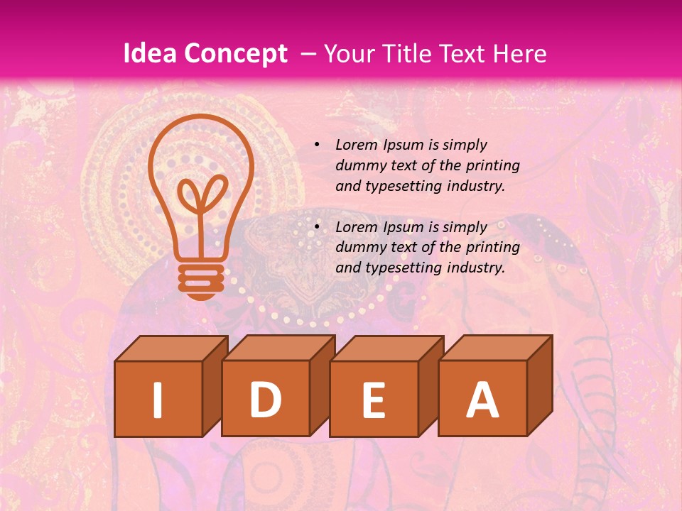 Orange Animal Colour PowerPoint Template