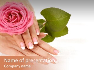 Nail French Freshness PowerPoint Template