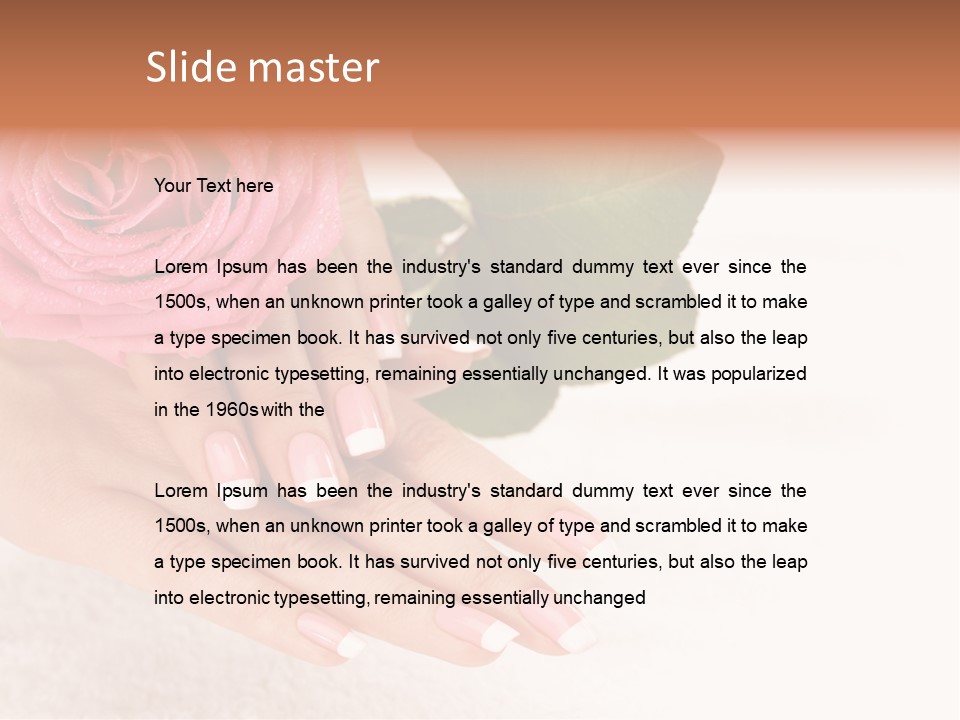 Nail French Freshness PowerPoint Template