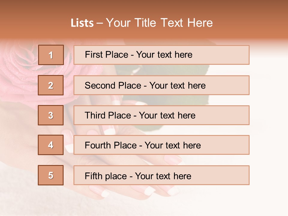 Nail French Freshness PowerPoint Template