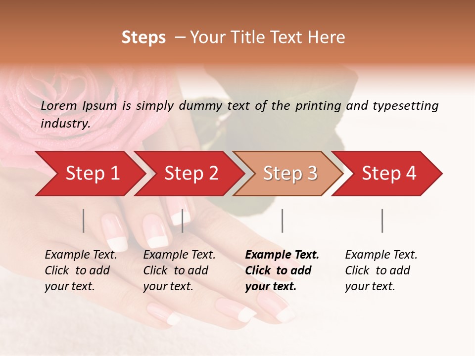 Nail French Freshness PowerPoint Template