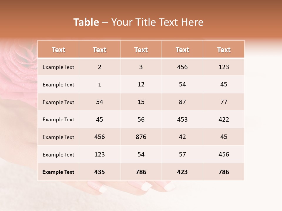 Nail French Freshness PowerPoint Template