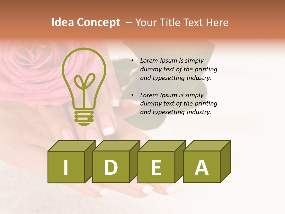 Nail French Freshness PowerPoint Template