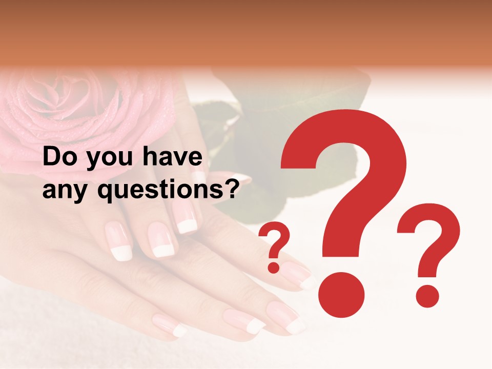 Nail French Freshness PowerPoint Template