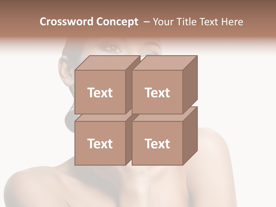 Face Make Up Person PowerPoint Template