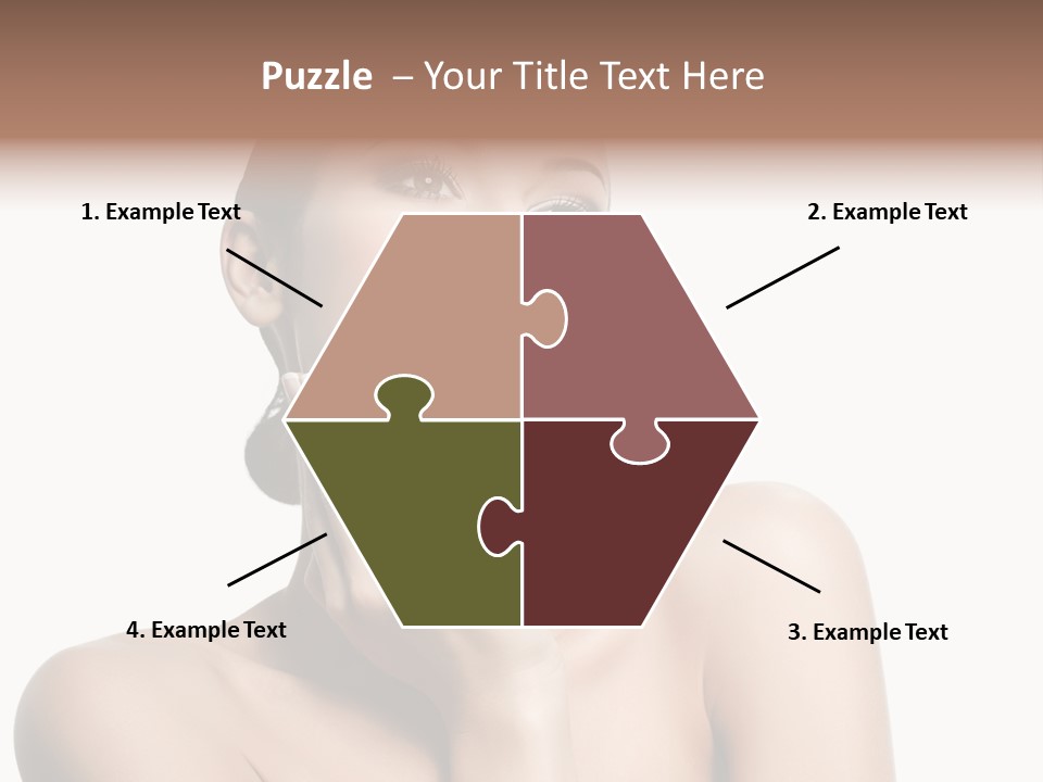 Face Make Up Person PowerPoint Template