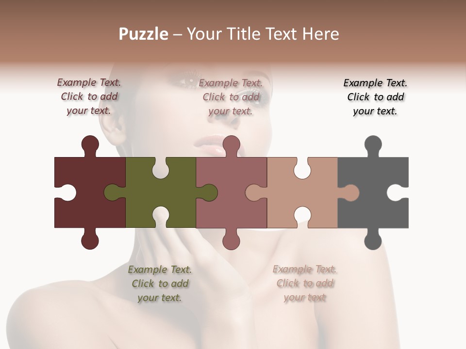 Face Make Up Person PowerPoint Template