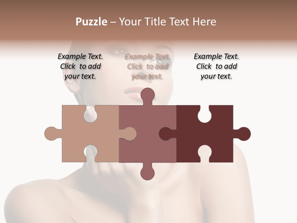 Face Make Up Person PowerPoint Template