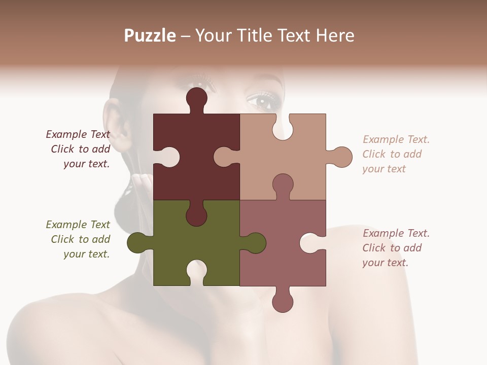 Face Make Up Person PowerPoint Template