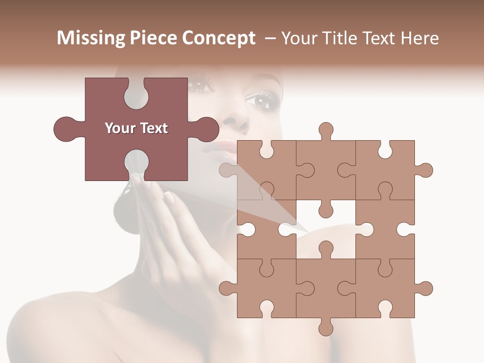 Face Make Up Person PowerPoint Template