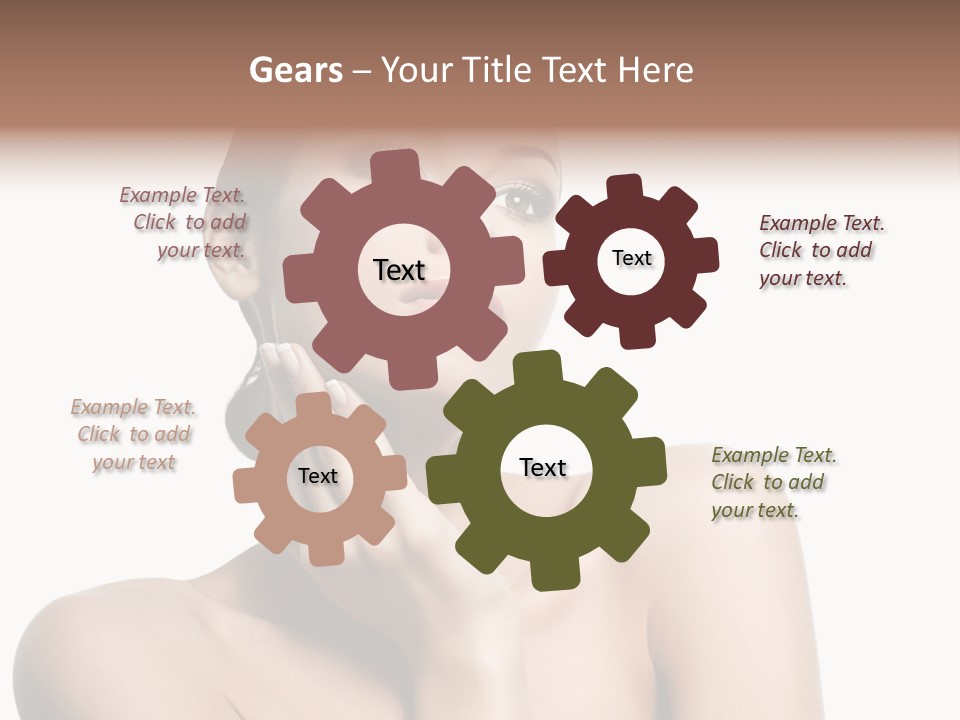 Face Make Up Person PowerPoint Template