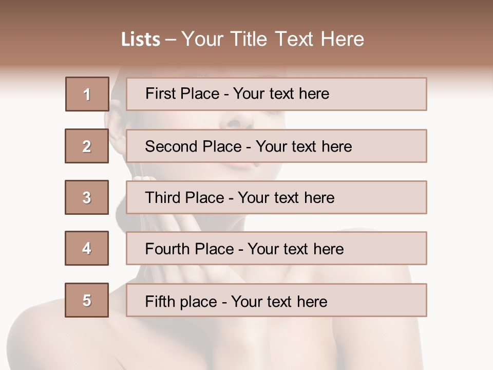 Face Make Up Person PowerPoint Template