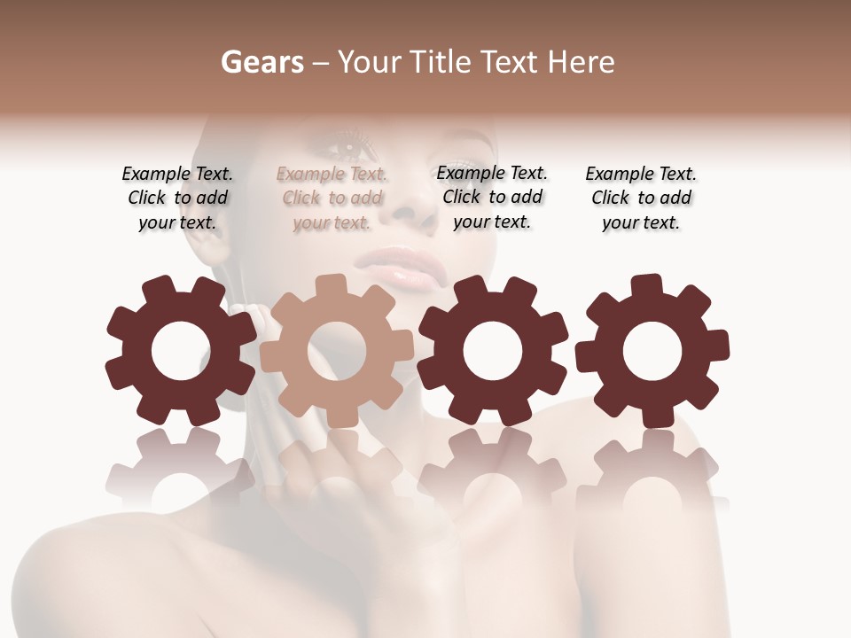 Face Make Up Person PowerPoint Template