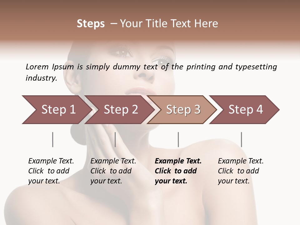 Face Make Up Person PowerPoint Template