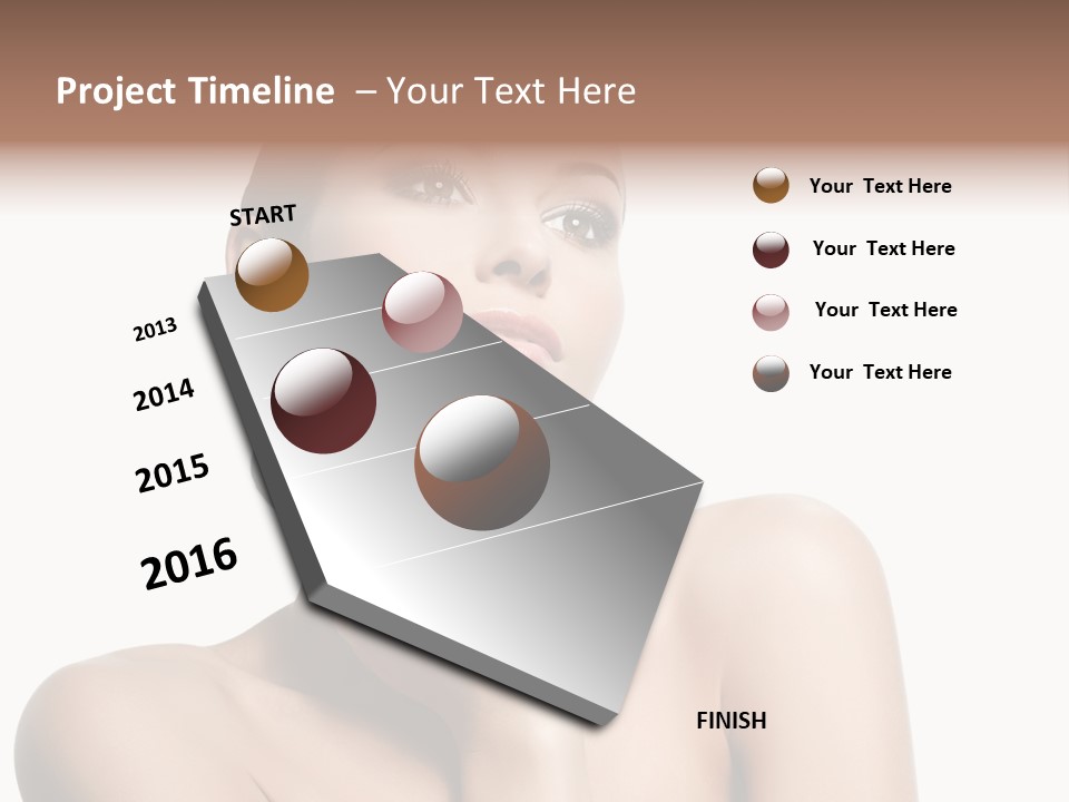 Face Make Up Person PowerPoint Template