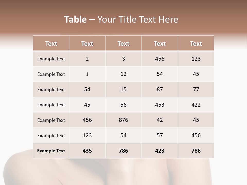 Face Make Up Person PowerPoint Template