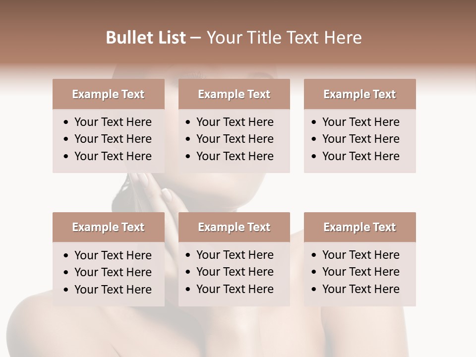 Face Make Up Person PowerPoint Template