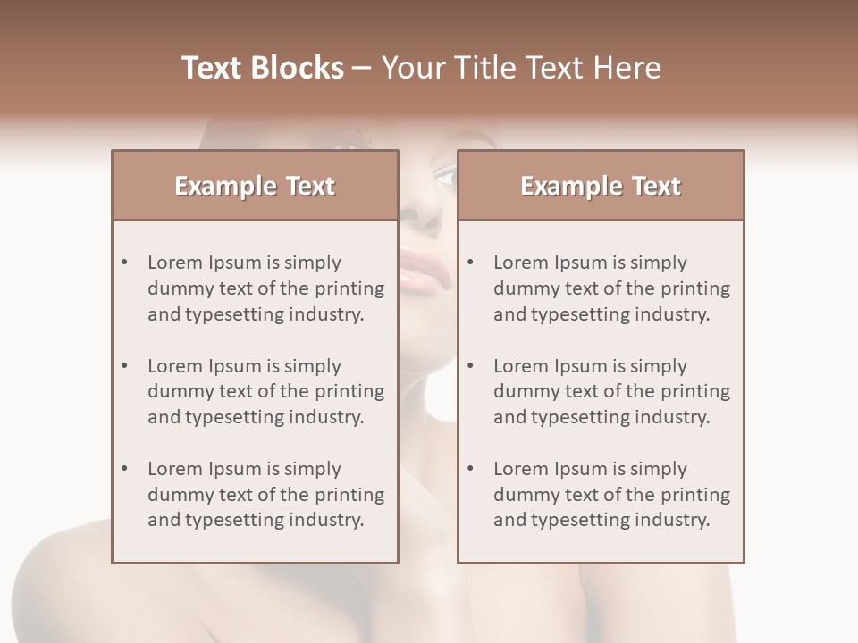 Face Make Up Person PowerPoint Template