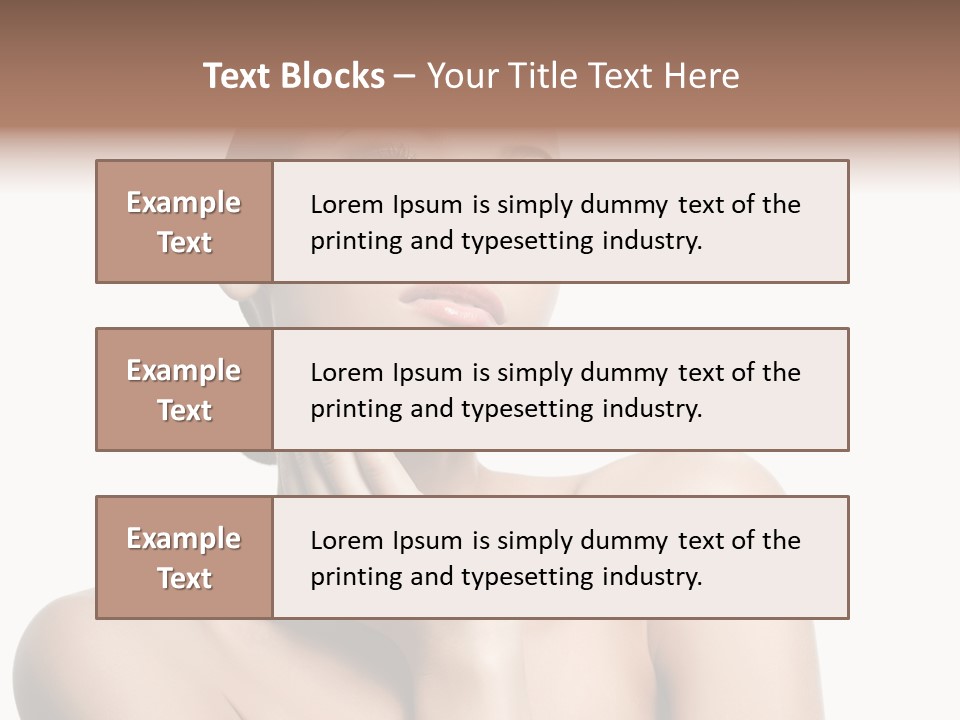 Face Make Up Person PowerPoint Template