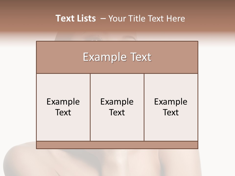 Face Make Up Person PowerPoint Template