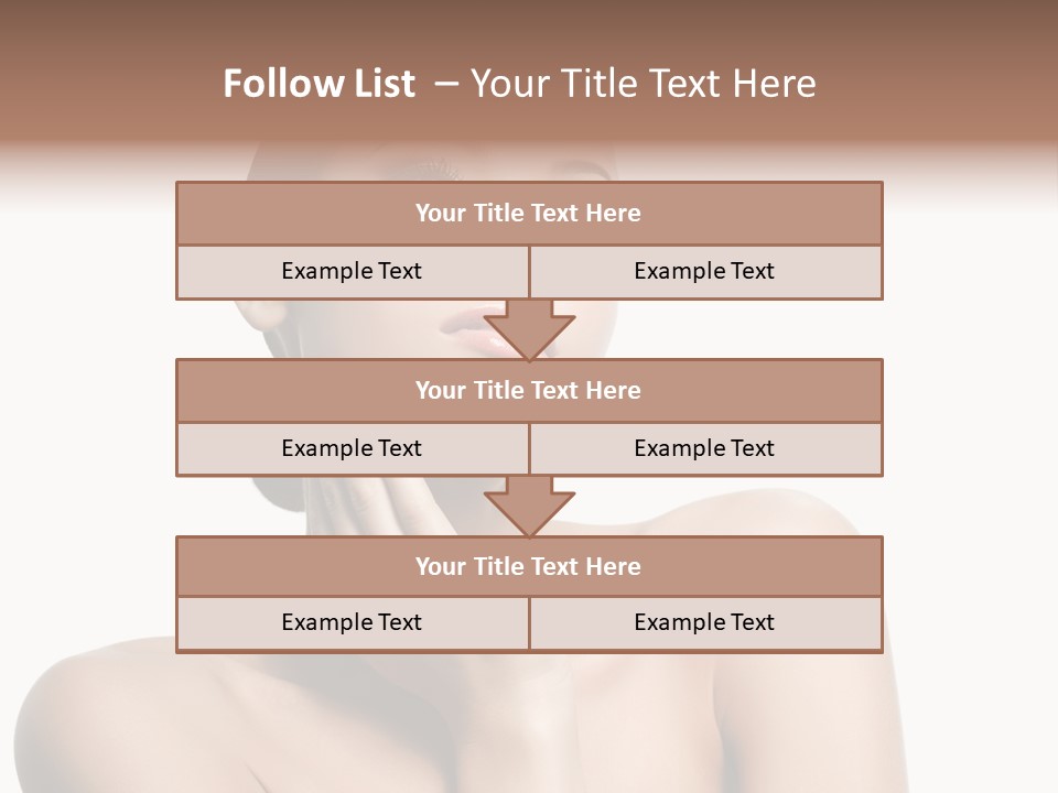 Face Make Up Person PowerPoint Template