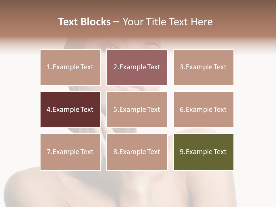 Face Make Up Person PowerPoint Template