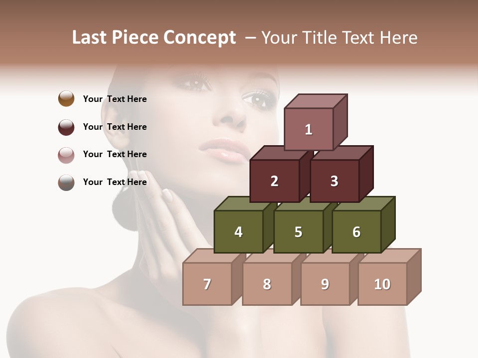 Face Make Up Person PowerPoint Template